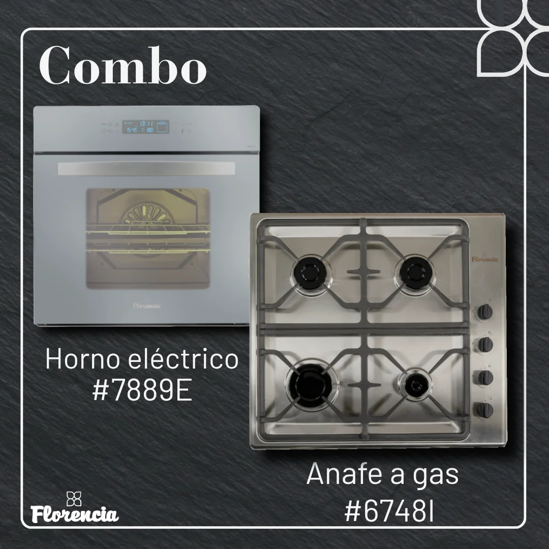 Combo Horno espejado y anafe a gas